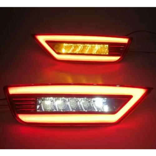 Ford EcoSport Smoked LED Reflectors | Aftermarket Rear Bumper Reflectors with Smoked Lens