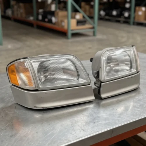 Mercedes-Benz SL-Class Fog Light Pair for Sale | R129 Clear Ribbed