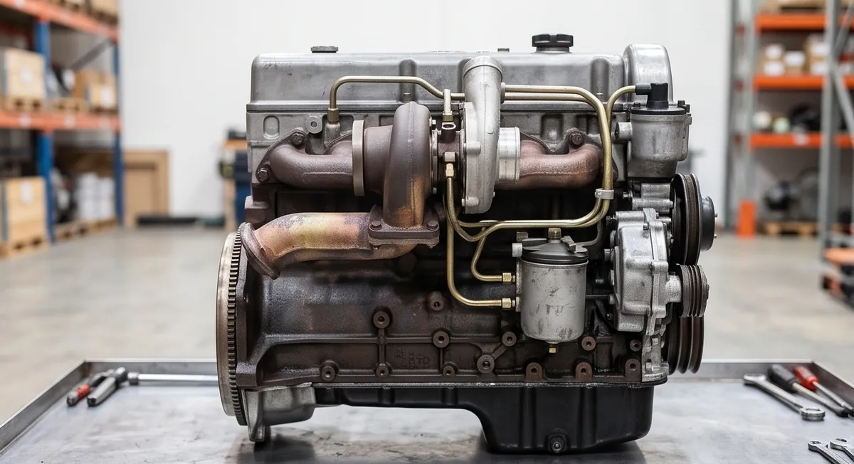 Mercedes 300D Engine | Used OM617.952 3.0L I5 Turbo Diesel W123 - Image 2