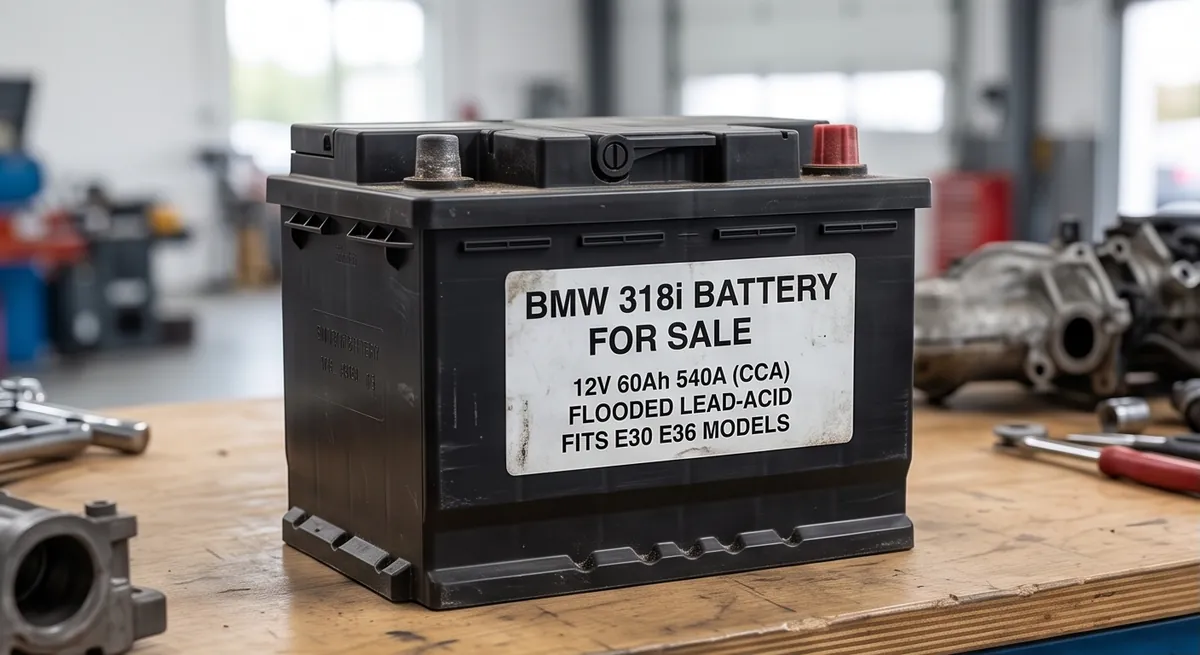 BMW 318i Battery for Sale | Used 12V Flooded Lead-Acid E30 E36