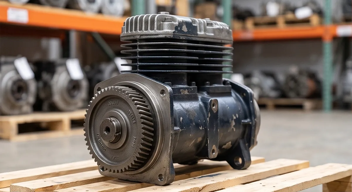 Cummins N14 Air Compressor for Sale | OEM Used Engine-Driven Wabco / Bendix Reciprocating Air Compressor for Class 8 Trucks