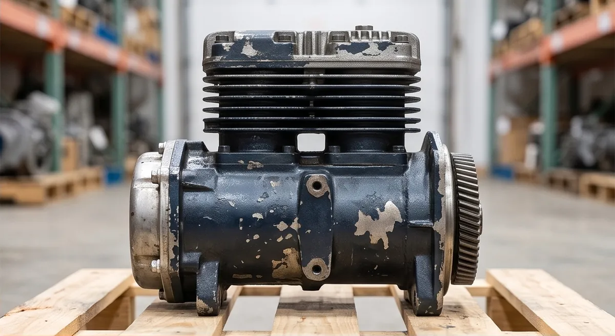 Cummins N14 Air Compressor for Sale | OEM Used Engine-Driven Wabco / Bendix Reciprocating Air Compressor for Class 8 Trucks - Image 2